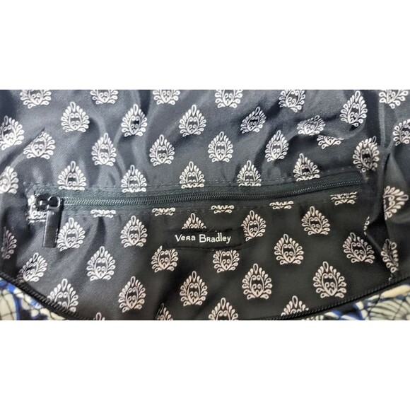 Vera Bradley Shoulder Bag Snow Lotus Hadley On the Go Satchel Retired - Picture 7 of 8
